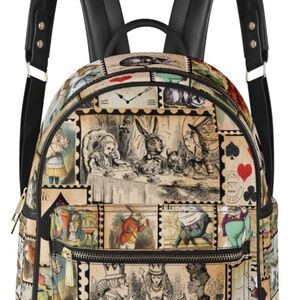 Alice in wonderland mini backpack/purse
